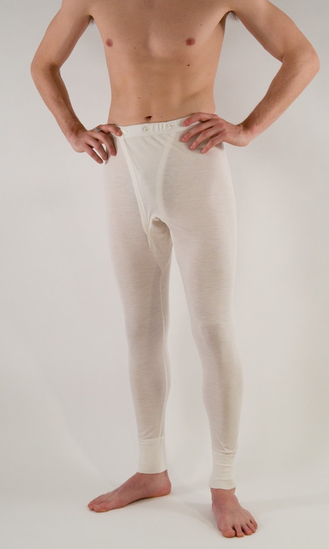Longjohns ribbed wool and silk