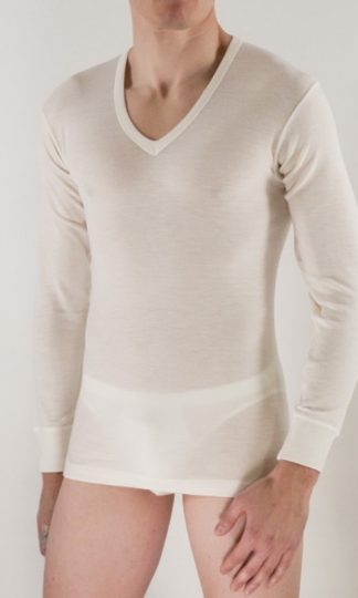 V-neck long sleeves cashmere